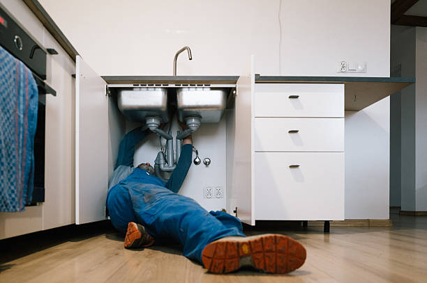 Professional Drain Cleaning technician working in Rumsey, CA